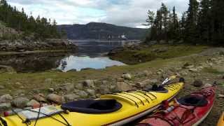 Fjord en kayak