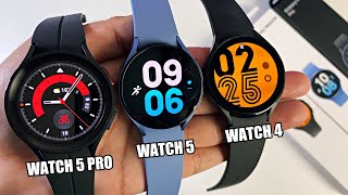Samsung Galaxy Watch 5 PRO vs Watch 5 vs Watch 4 - Smartwatch Comparison - Which one should you buy