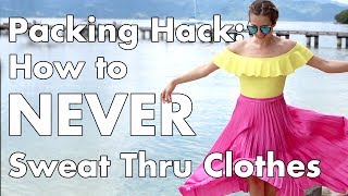 How NOT to Sweat Through Clothes | Sweating life hack | Travel Tips & Tricks | How 2 Travelers