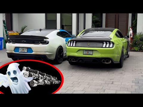 Putting a "ghost cam" on my Mustang + comparing it to a "real" cammed Camaro?