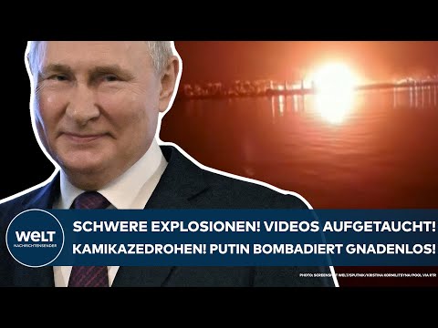 PUTINS KIREG: Schwere Explosionen! Videos aufgetaucht! Kamikazedrohnen! Heftige Attacken der Russen