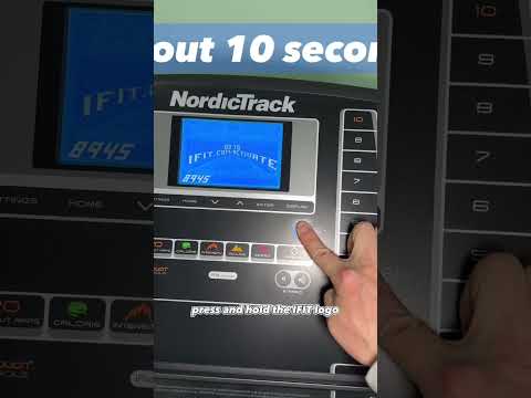 How to Activate NordicTrack Treadmill in 10 seconds without payment