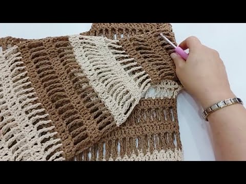 Confectionare usoara de rochii de plaja din crosetat | Tutorial pas cu pas