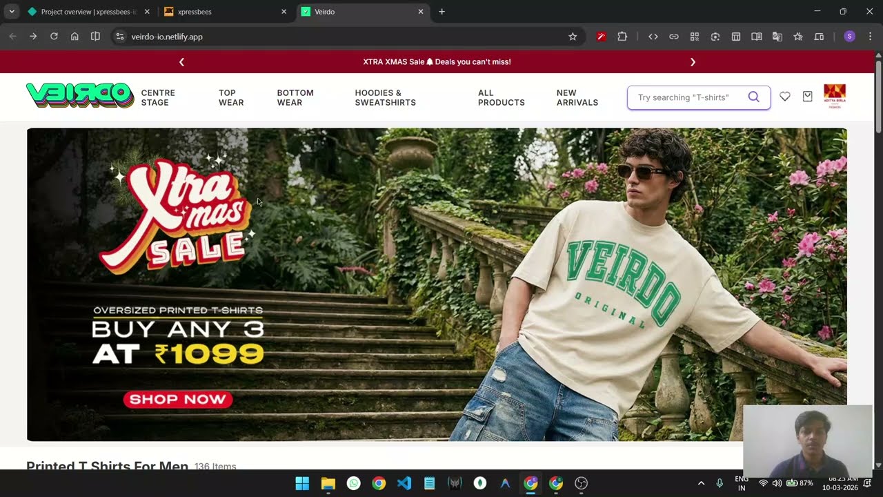 Clone Veirdo Website Using HTML & CSS