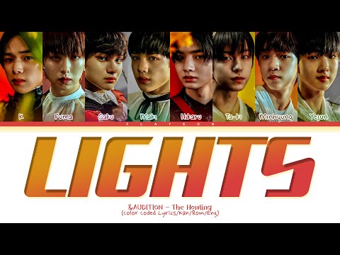 &AUDITION - The Howling 'Lights (original: BTS)' Color Coded Lyrics