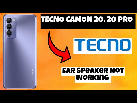 Tecno Camon 20, 20 Pro Ear Speaker Not Working || How to solve ear speaker issues