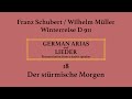 Franz Schubert: Winterreise - 18 Der stürmische Morgen | Pronunciation