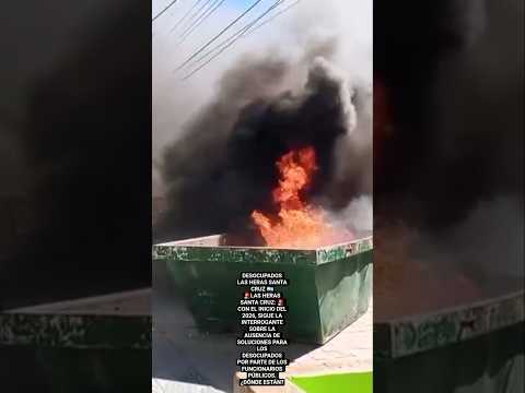 🚨DESOCUPADOS🚨EXIGEN TRABAJO DIGNO, LAS HERAS SANTA CRUZ .