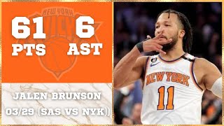 [高光] Jalen Brunson 61pts