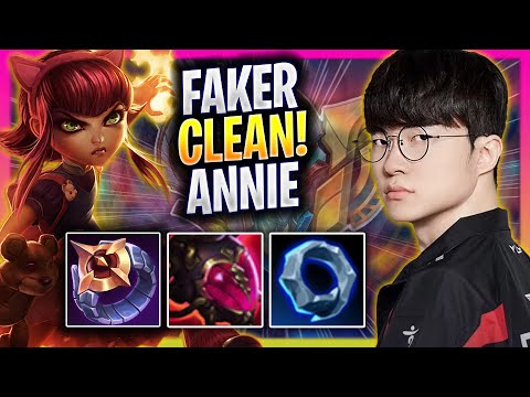 FAKER IS SO CLEAN WITH ANNIE! - T1 Faker Plays Annie MID vs Corki! | Season 2025