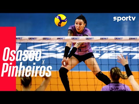 OSASCO 3 X 0 PINHEIROS| MELHORES MOMENTOS | QUARTAS DE FINAL SUPERLIGA FEMININA DE VÔLEI | sportv