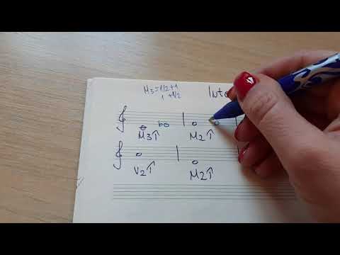 Intervali vezba (prima, sekunda i terca)