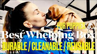 This Puppy Whelping Box is Amazing! Puppies Dogs Dog UPDATED | Heavy Duty Durable Cleanable Reusable