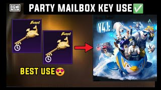 BGMI PARTY MAILBOX KEY USE / BGMI ME PARTY MAILBOX KEY KAISE USE KARE / BGMI 4.1 UPDATE TRAIL