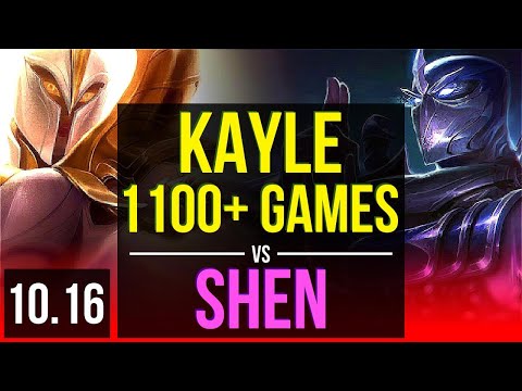 KAYLE vs SHEN (TOP) (DEFEAT) | 2.1M mastery points, 3 early solo kills | EUW Master | v10.16