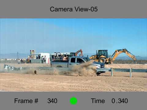CRASH TESTING: MSKT  Guardrail End Terminal Test 3-35 with Pickup