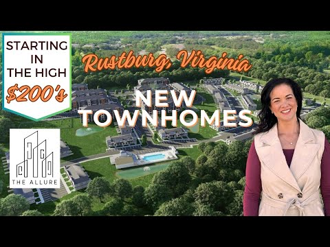 New Townhomes in Rustburg Virginia - The Allure Townhomes Starting in the High $200s - Close to LU