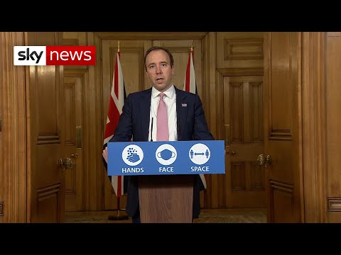 COVID-19: Health Secretary says virus is 'back under control'