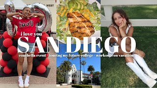 *exciting* WEEKEND IN SAN DIEGO: coachella event, workouts, touring SDSU + meeting my roommates?!