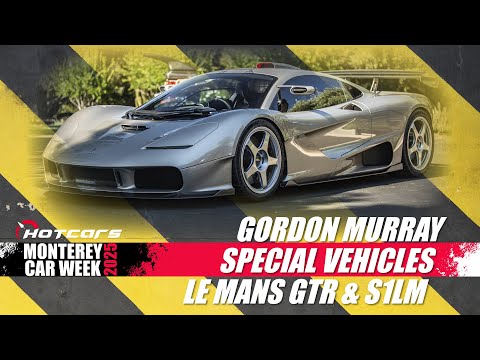 First Look: Gordon Murray Special Vehicles Le Mans GTR & S1 LM | Monterey Car Week With Amanda
