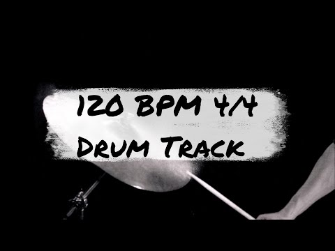 1 Hour 120 BPM - 4/4 Drum Track - Drum Loop - Metronome - Drum Beat
