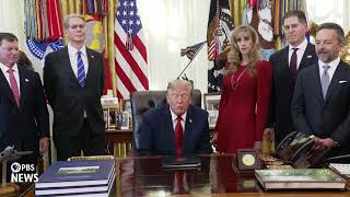 WATCH: Asked about impeachment, Trump says he could have done 'very bad things' to Biden, Obama