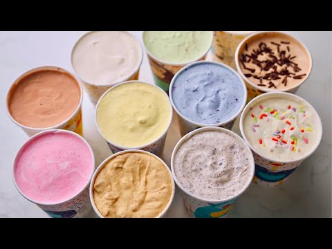 أيس كريم بمكونين فقط (Two-Ingredient Ice Cream)