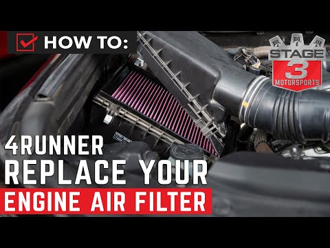 How To Replace 4Runner Engine Air Filter with K&N Panel