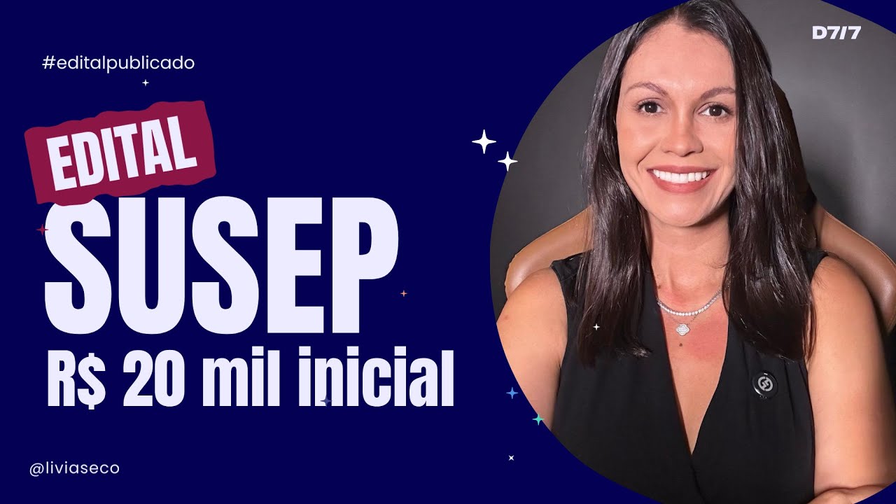 🔥 CONCURSO SUSEP | Inicial de R$ 20 mil em 2026.