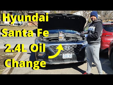 Oil Change in 2020 Hyundai Santa Fe 2.4L | 2.0T