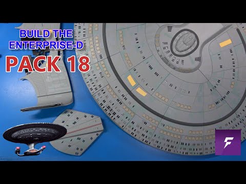 Build The Massive Star Trek Enterprise-D Stages 67, 68, 69, and 70 from FanHome | ASMR