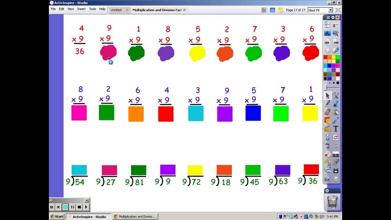 9 Multiplication and Division Facts