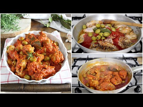 OGGI POLLO ALLA CACCIATORA, antica ricetta contadina. Facile, con tanto sughetto- La cucina di Rita