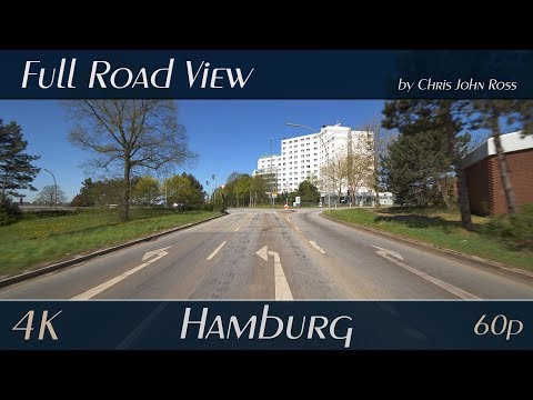 Hamburg, Germany: Lohbrügge, Billstedt - Bergedorfer Straße, B5 - 4K Ultra HD (2160p/60p)