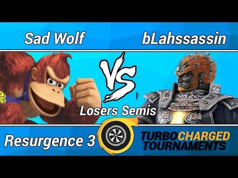 Resurgence 3 Wii U Amateurs (Losers Semis) - Sad Wolf (Bayonetta) vs. Blahssassin (Ganondorf)