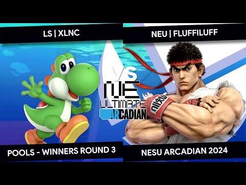 New England Ultimate Arcadian 2024 - XLNC (Yoshi) vs Fluffiluff (Ryu) - Pools Winners Round 3