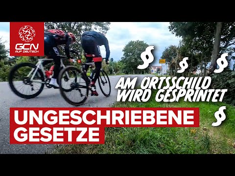 Ungeschriebene Gesetze des Radsports: Am Ortsschild MUSS gesprintet werden!