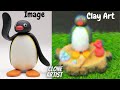 How To Make PINGU Clay Art Air Dry Clay DIY Pingu Cloneartist Kids Favorite