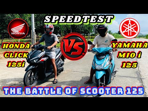 HONDA CLICK 125 i VS YAMAHA MIO i 125 | BATTLE OF SCOOTER | SPEEDTEST