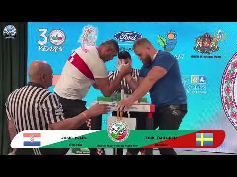 Josip Poles vs Erik Fahlgren | Over 110 kg | XLVI WORLD ARMWRESTLING CHAMPIONSHIP | 2025
