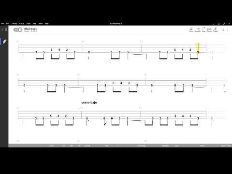 Black Eyes ( Bradley Cooper ) ,Tablatura e base Senza Basso - Backing bass track - NO BASS