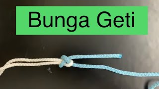 Bunga Geti (Common Bend) #ikatan #simpulan #talitemali