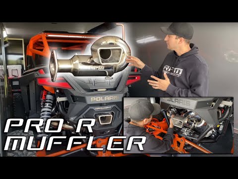 Polaris Pro R Gets A RPMSxS.com Sport Exhaust Muffler Installed!