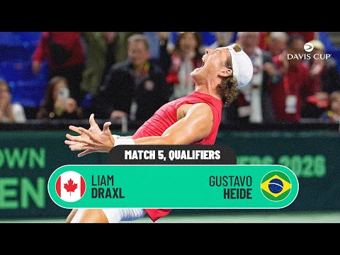Draxl v Heide | Canada v Brazil | 2026 Davis Cup Qualifiers 1st Round Highlights