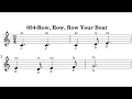 034-Row, Row, Row Your Boat music sheet