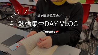 ６ヶ国語話者の勉強集中Day Vlog