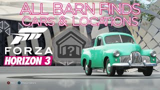 Forza Horizon 3 - All Barn Finds - Cars & Locations - Relic Hunter Achievement Guide - SECRET CARS