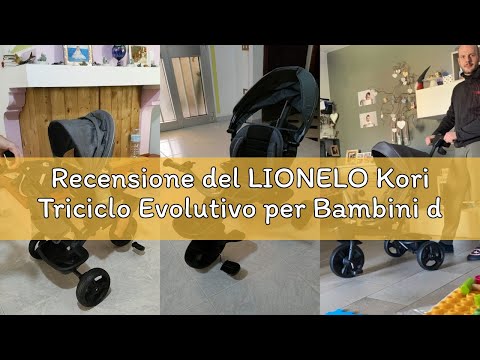 Recensione del LIONELO Kori Triciclo Evolutivo per Bambini da 1.5 Anni fino a 25 kg Sedile Girevole