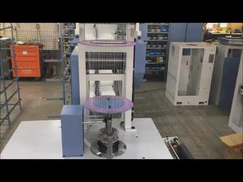 RIUS COMATEX TC-200-16 circular knitting machine for the production of tubular elastic mesh #rius