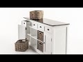 Contrast Buffet with Combo features – Drawers, Shelving and Rattan Baskets